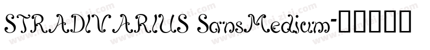 STRADIVARIUS SansMedium字体转换